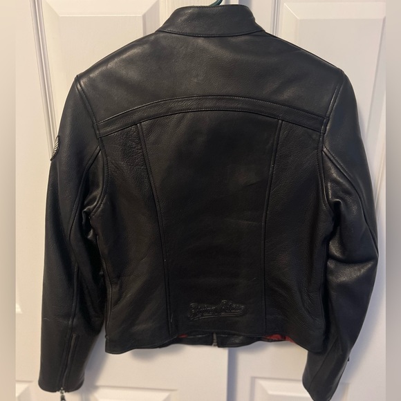 Ladies NWOT leather motorcycle jacket - Picture 4 of 9